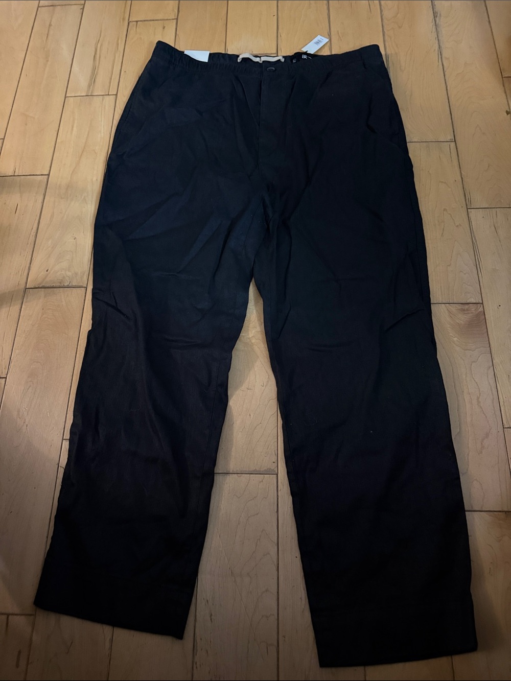 Banana Republic Black Men's Drawstring Chinos - Relaxed Fit